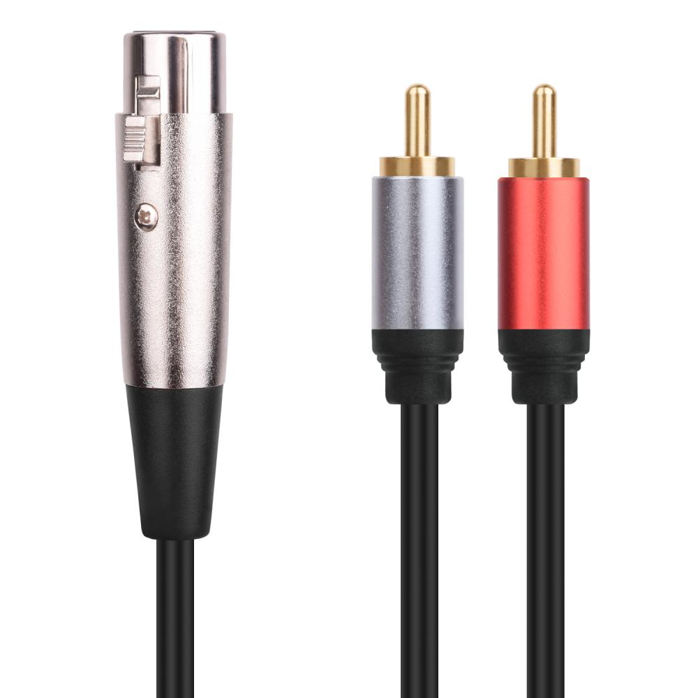 XLR 3pin female connector on professional audio cable