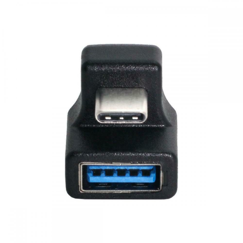 USB-C to USB-A 3.0 Female Angled Data OTG Extension Adapter