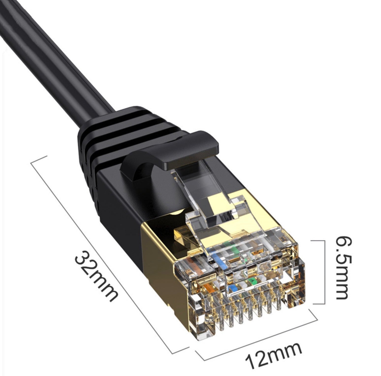 CAT8 Ethernet cable supporting 40Gbps high-speed network performance