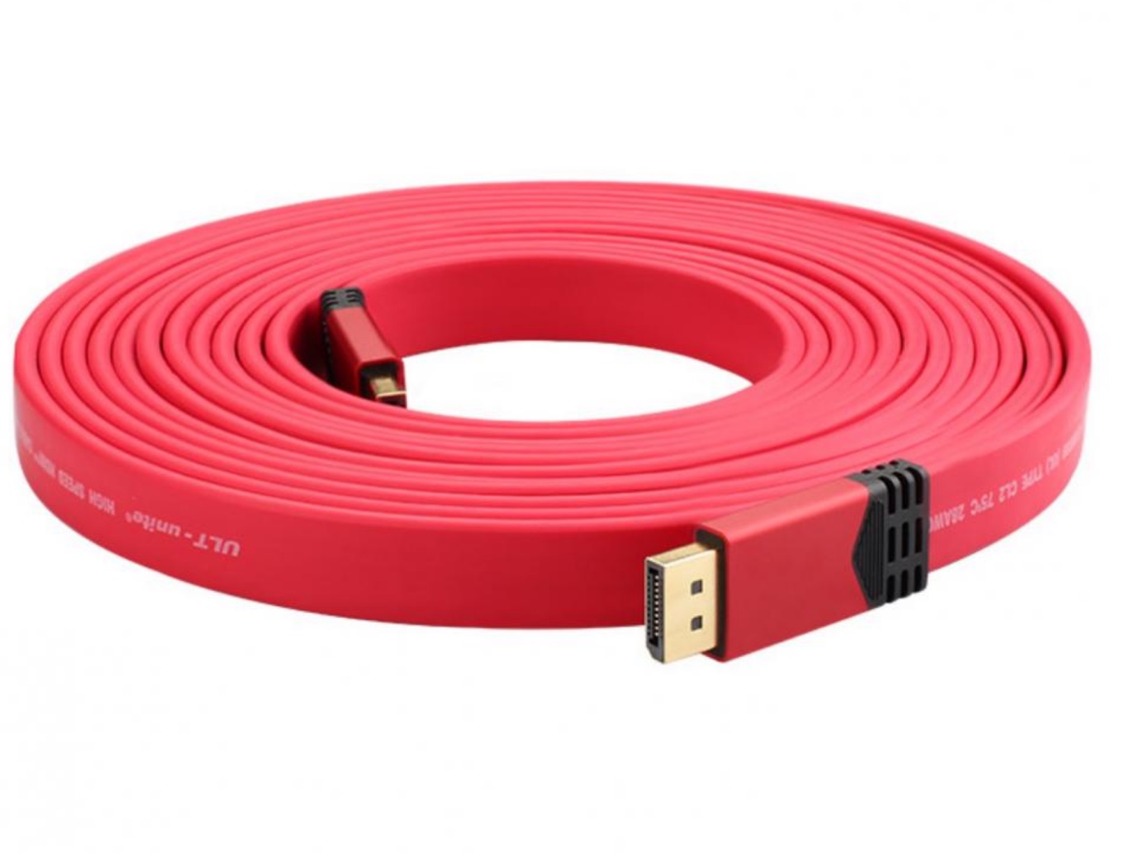 DisplayPort 1.2 Male to Male Flat Cable 4K 60Hz