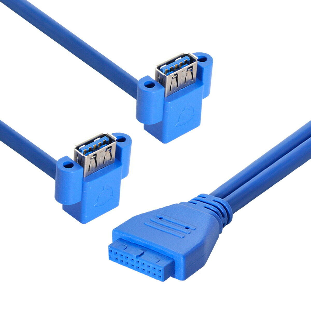 dual usb 3 female internal cable