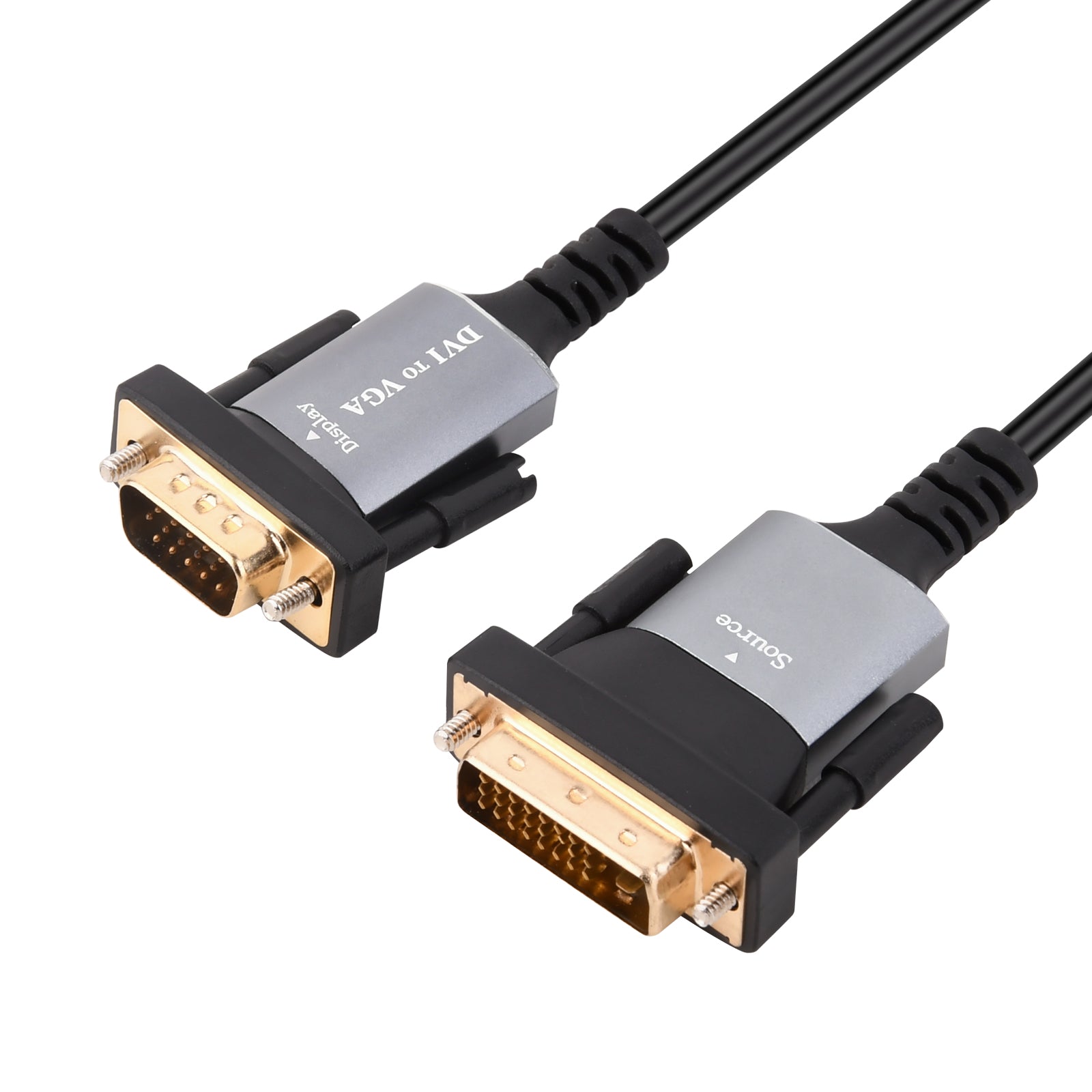DVI-I 24+5 male to VGA 15-pin male video cable 1.8 metre