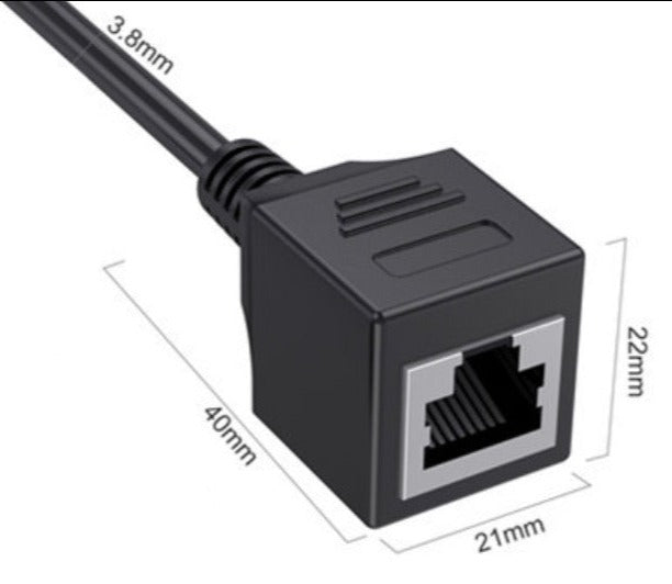 Cat8 SuperSpeed 40Gbps RJ45 Network Extender Male to Female LAN Extension Cable