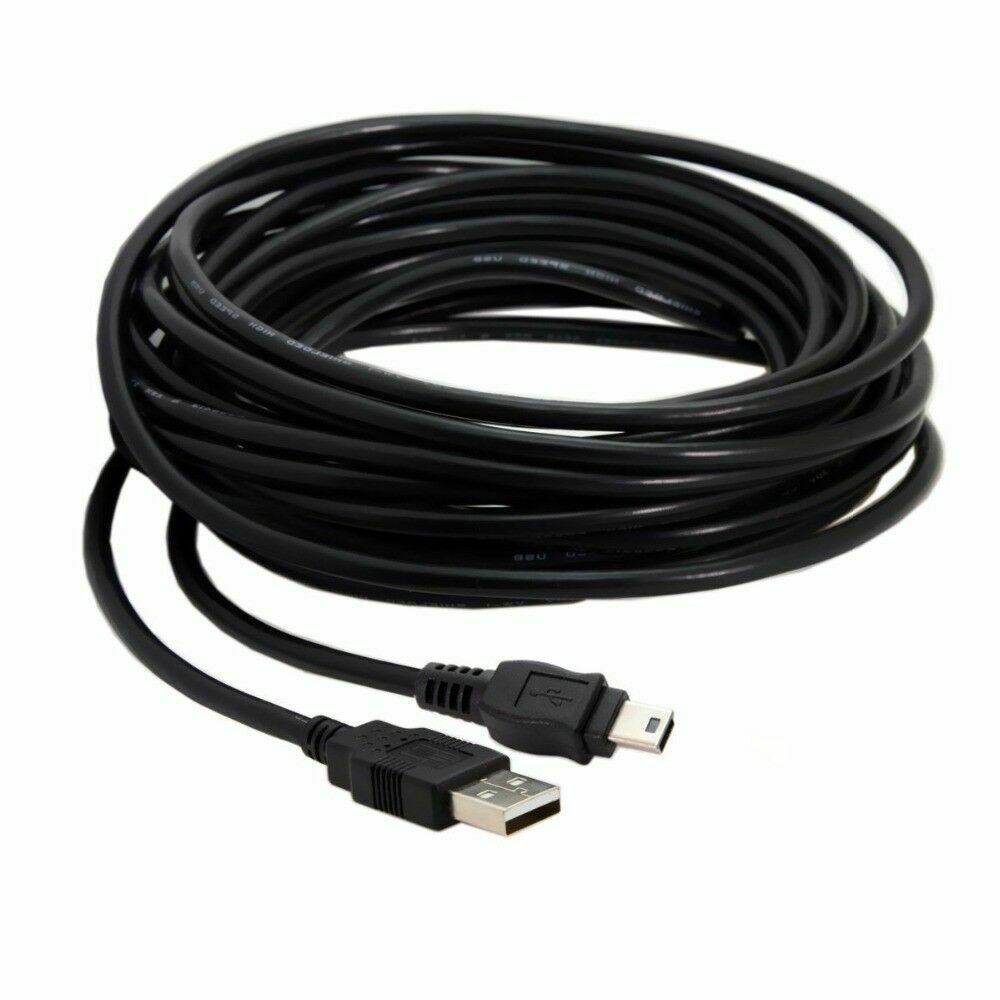 USB 2.0 A Male to USB Mini B Charge & Sync Cable