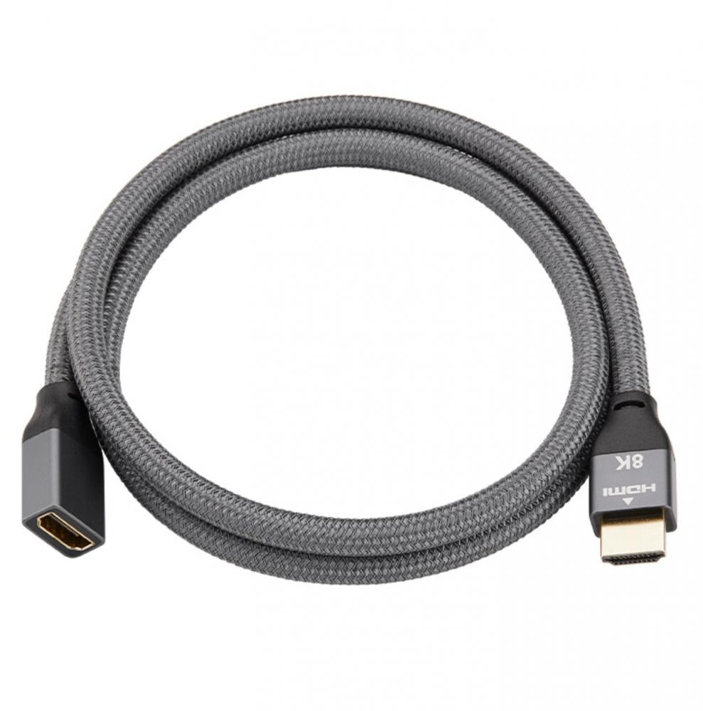 HDMI 2.1 Male to Female Ultra 8K 60Hz Braided Extension Cable