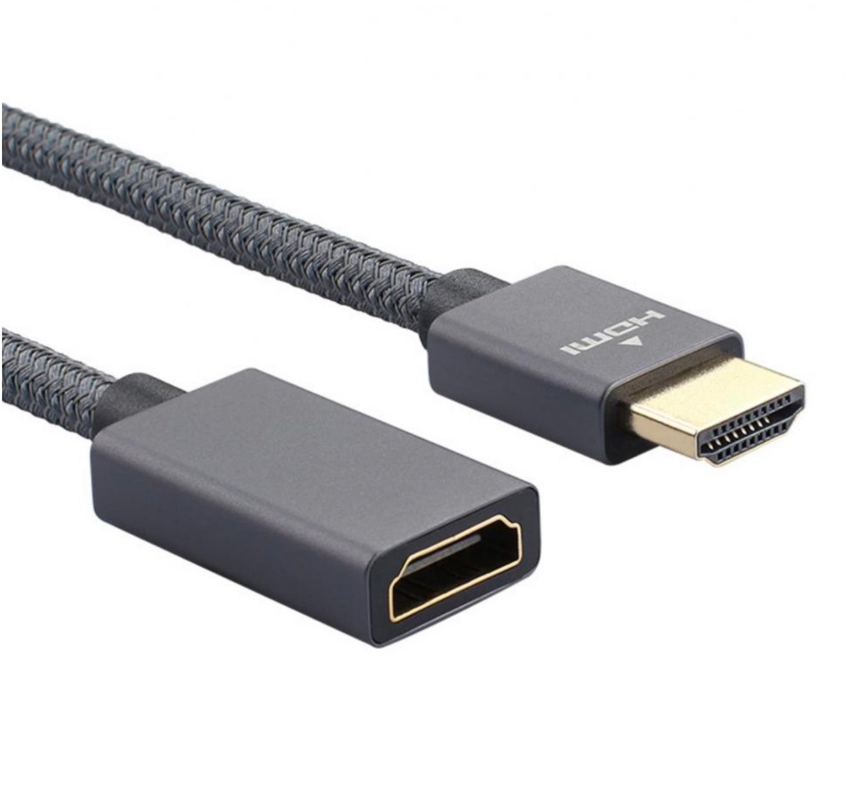HDMI Male to HDMI Female 4K Audio Video Braided Cable 1.2m