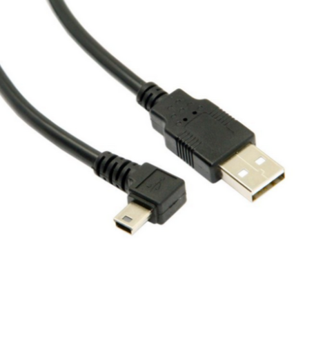 Left Angle Mini USB 5 Pin B connector designed for convenient charging and data synchronisation