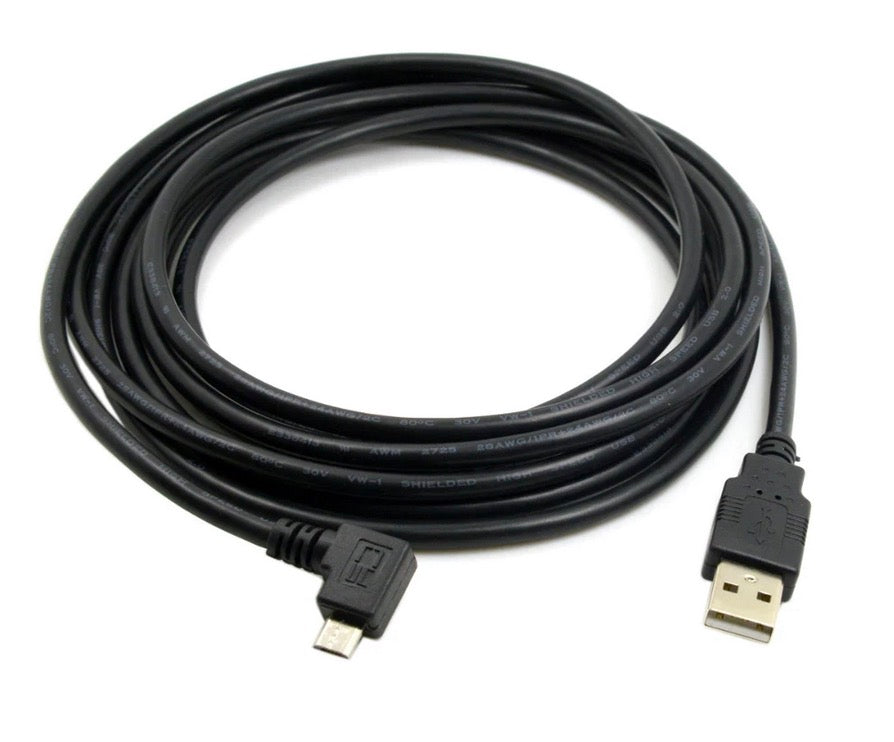 Micro 5 Pin USB Male to USB 2.0 Type A Data Charge Cable 3m