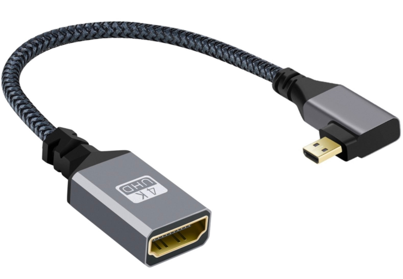 micro hdmi male to hdmi female extension adapter cable
