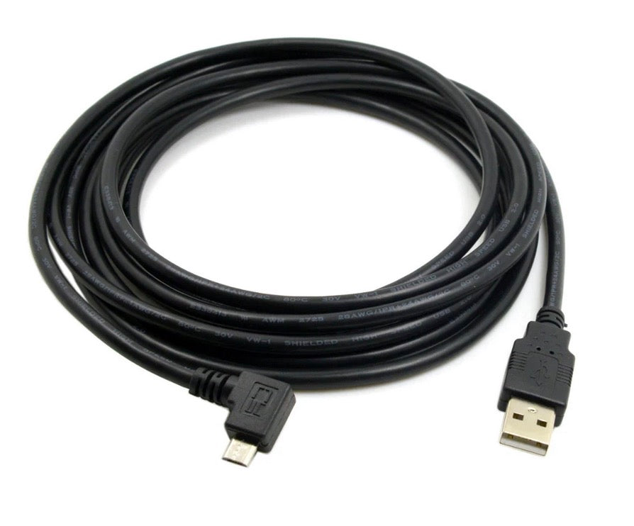 Comparison of Right Angle and Left Angle Micro USB 5 Pin connectors for easier cable routing and reduced connector strain