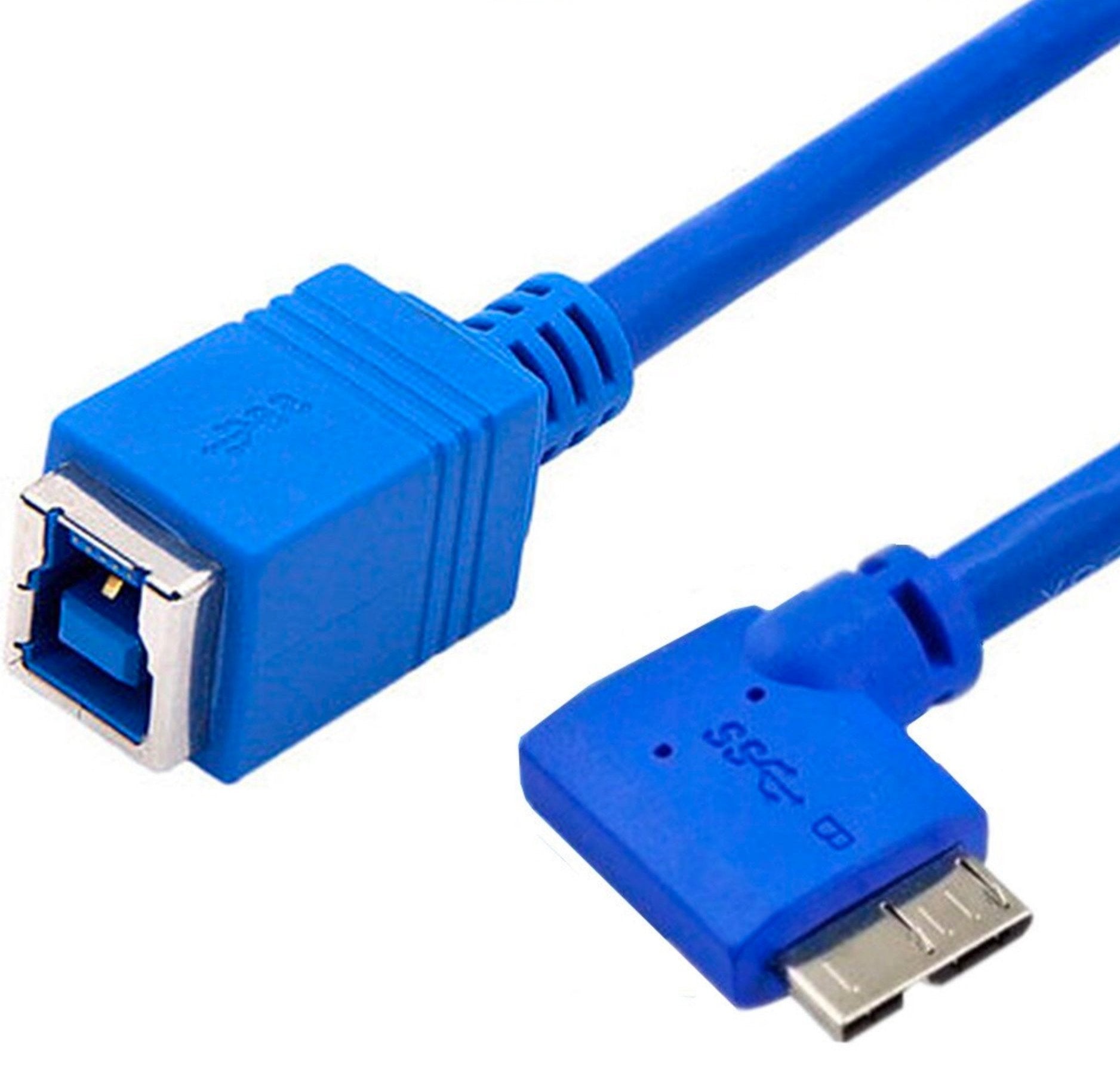 USB 3.0 Type B Female to Micro B Male 10pin Cable 0.3m