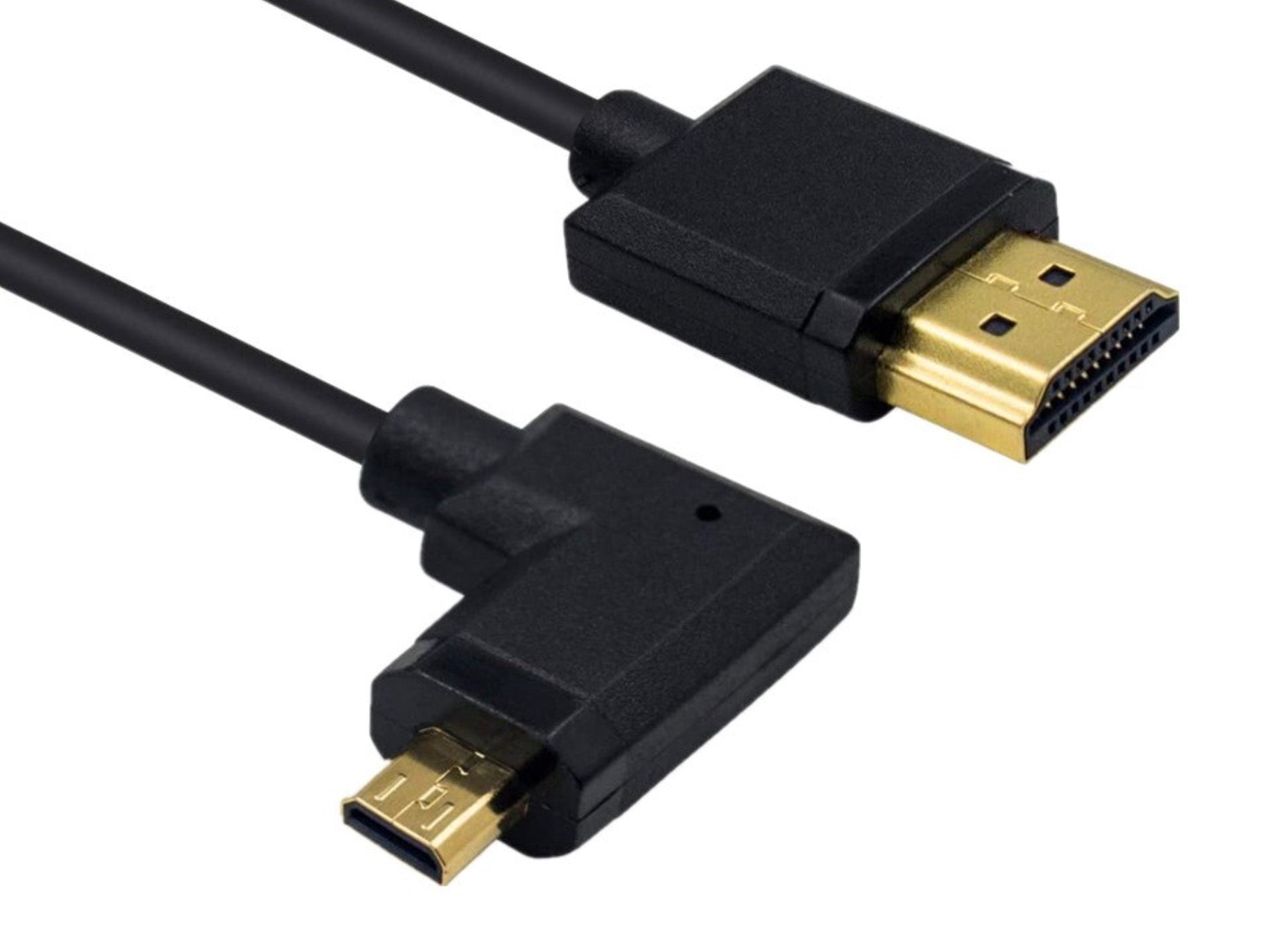 Ultra thin micro HDMI to HDMI 4K cable lead
