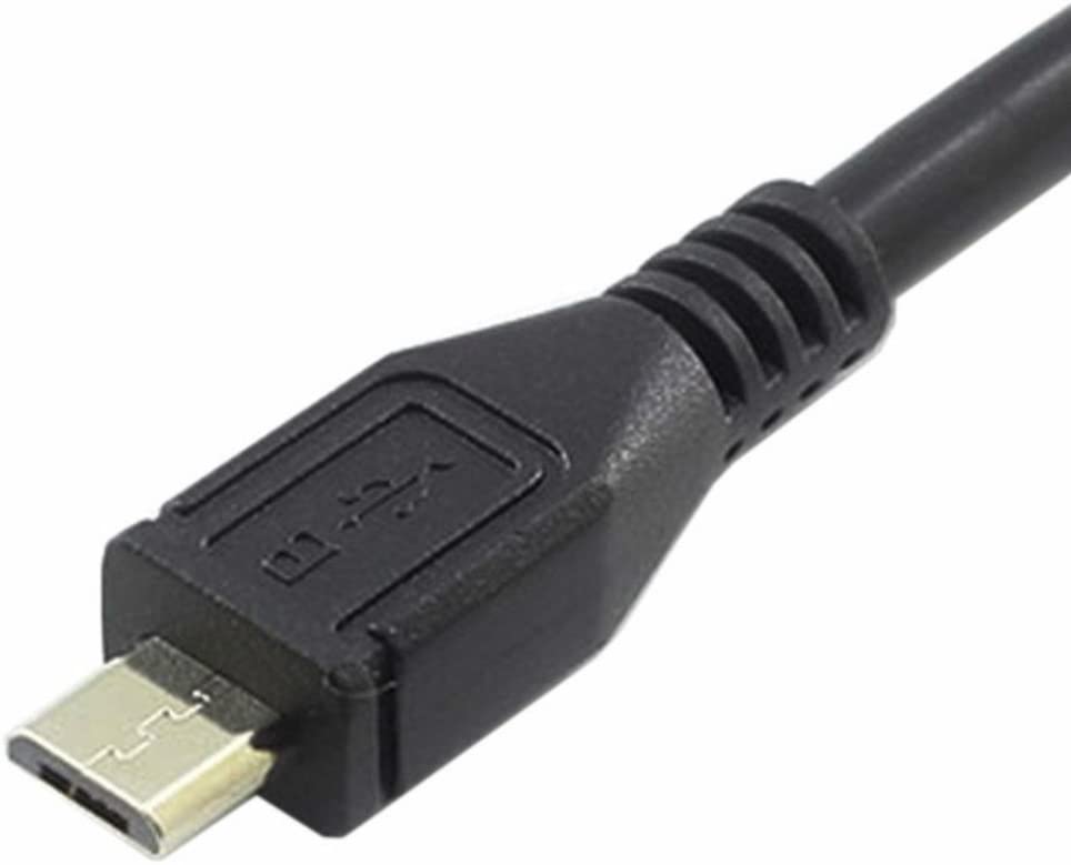 USB Micro B Male to Female Panel Mount Extension Cable