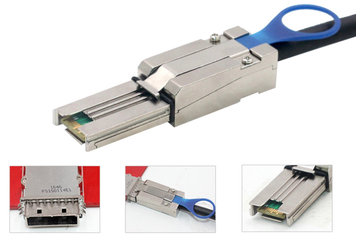 Mini SAS SFF-8088 to SFF-8087 cable with high-quality shielded construction