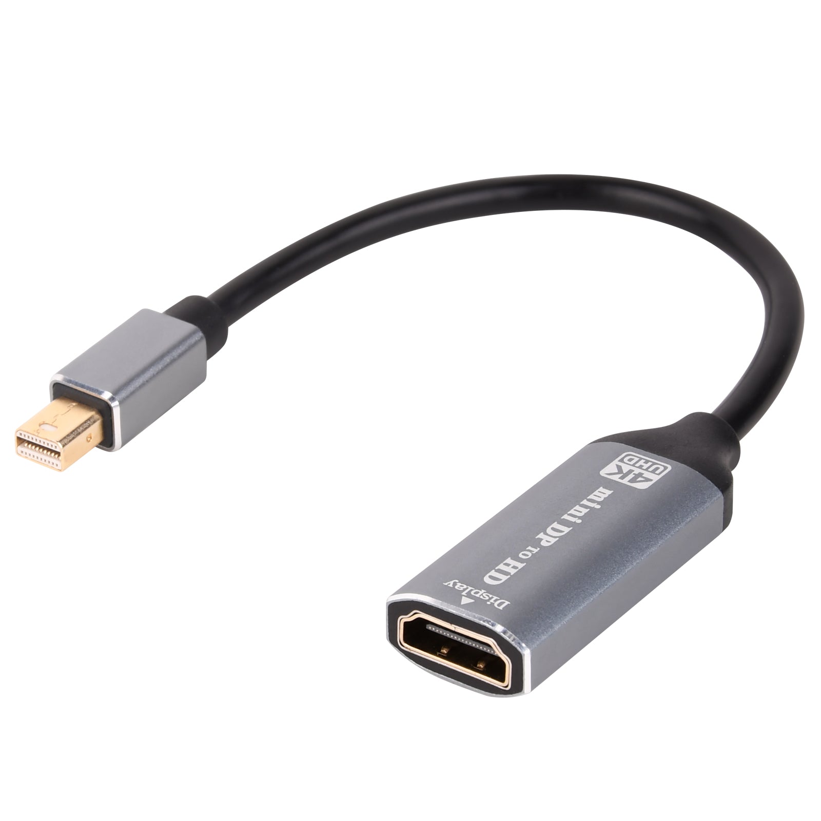 Mini DisplayPort Male to HDMI Female Cable 4k 60Hz 0.2m