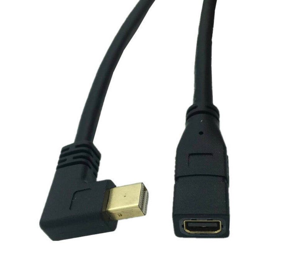 Mini DisplayPort 1.2 Male to Female Extension 4K Video Cable (0.3m)