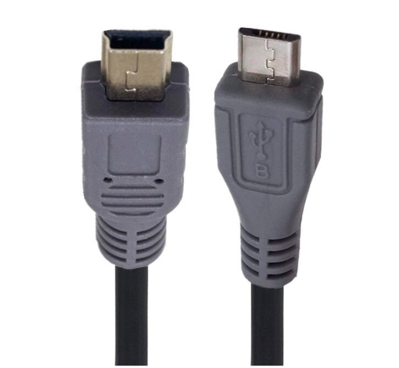 USB Micro 5Pin Male to Mini 5Pin Male OTG Data Cable