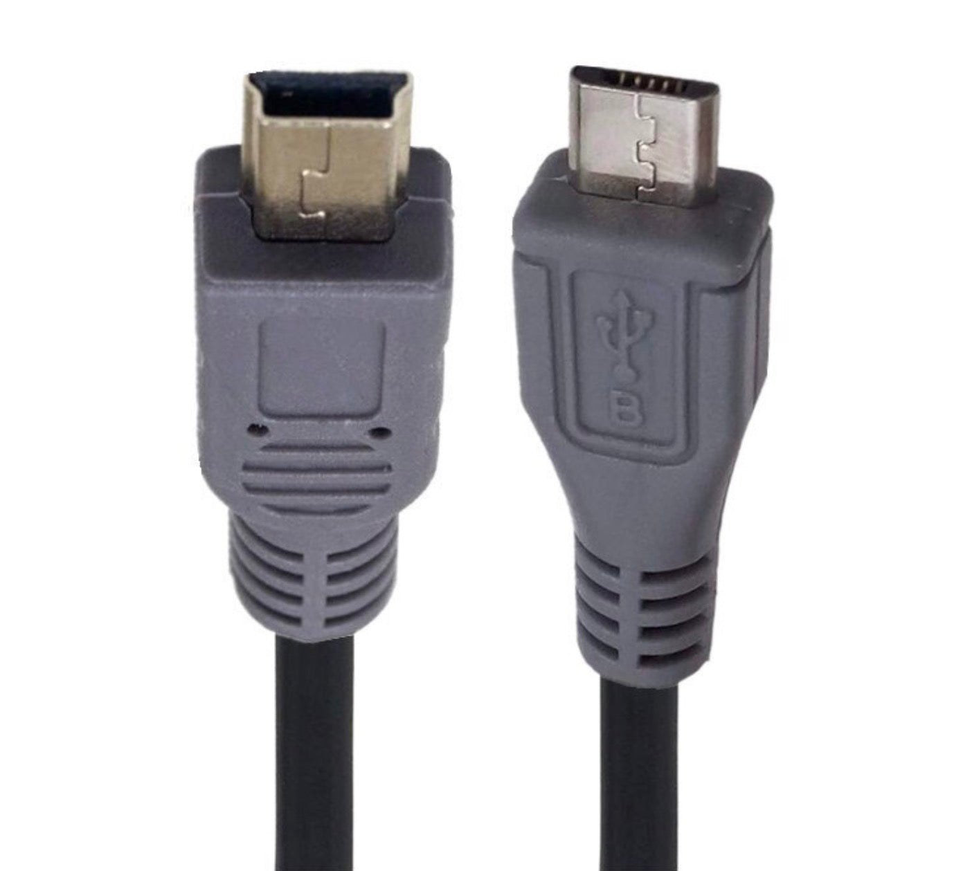 USB Micro 5Pin Male to Mini 5Pin Male OTG Data Cable