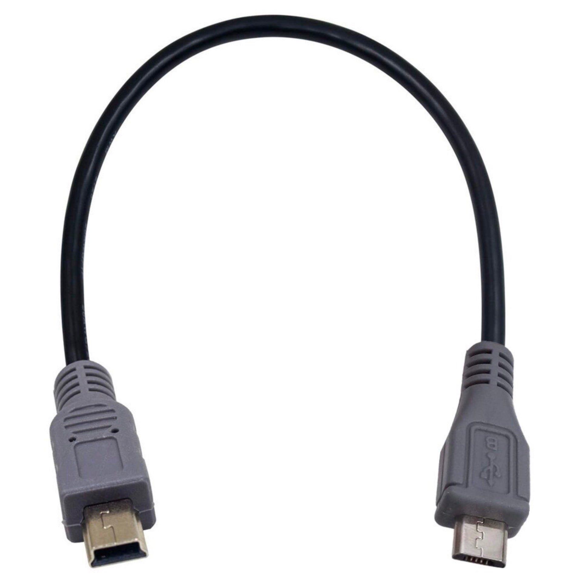 USB Micro 5Pin Male to Mini 5Pin Male OTG Data Cable