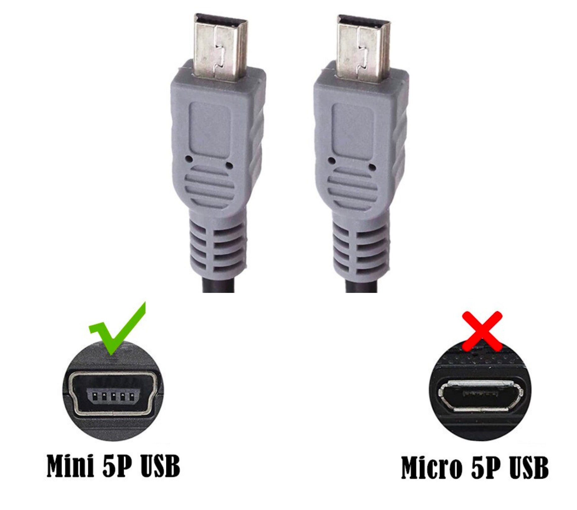 USB Mini 5Pin B Male to Mini B Male OTG Sync Data Cable