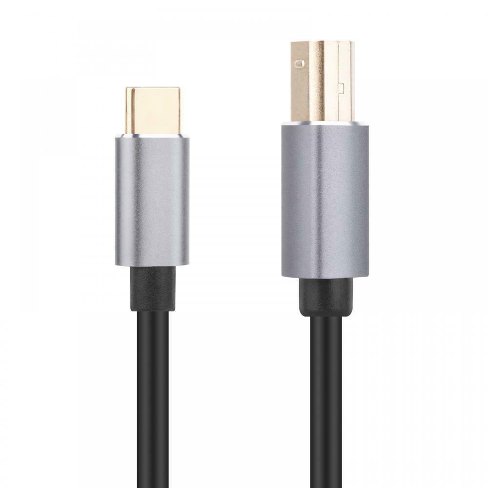 USB-C to USB 2.0 Type B OTG Cable for MIDI Audio Devices and Professional Recording