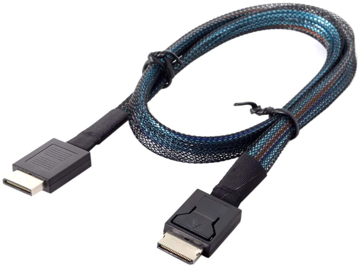 OCuLink PCIe SFF-8611 4i to OCuLink SFF-8611 SSD Data Active Cable 0.8m