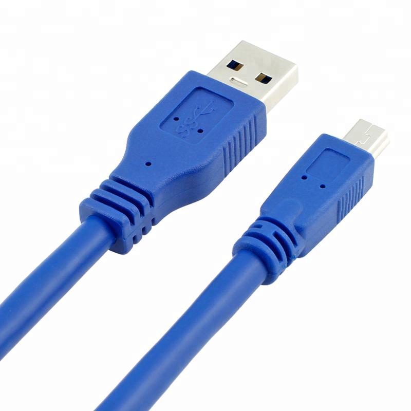 SuperSpeed USB 3.0 Mini USB 10 Pin B cable with flexible design for reliable data transfer