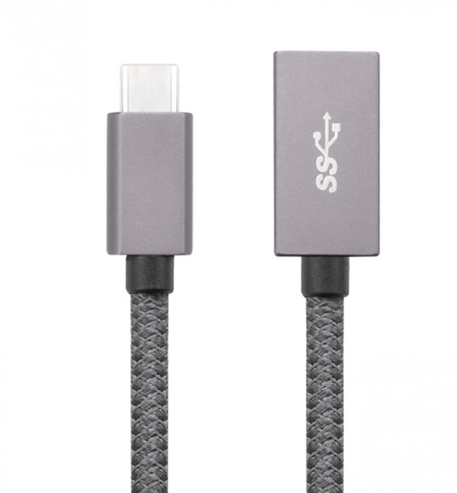 USB-C Male to USB 3.0 Type A Female OTG Data Sync Charge Cable 20cm
