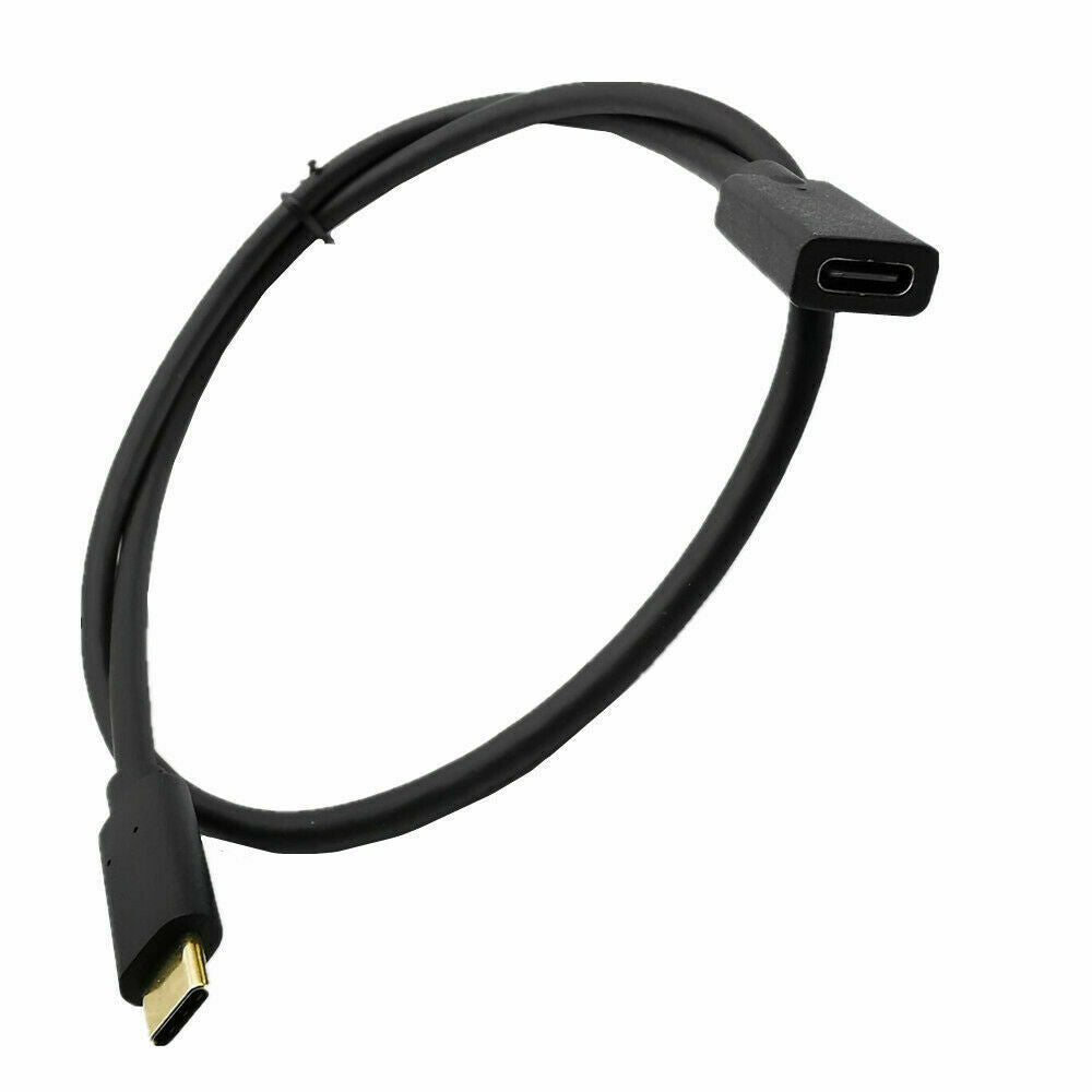 USB 3.1 Type-C Male to Female Fast Charging Extension Cable