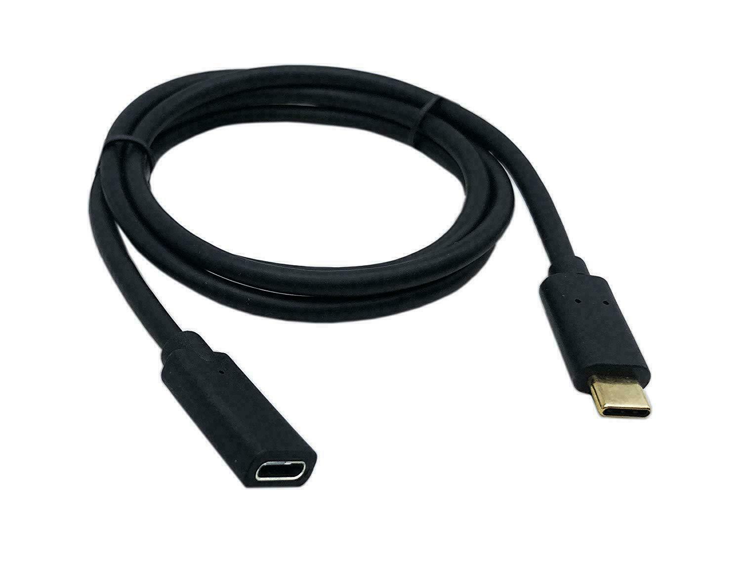 USB 3.1 Type-C Male to Female Fast Charging Extension Cable