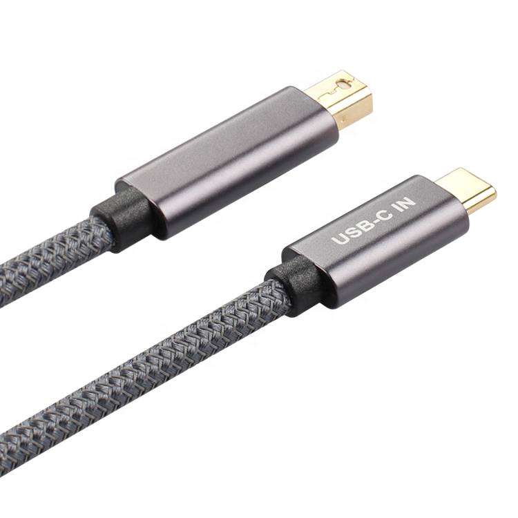 USB-C Type C to Mini DisplayPort DP 4K 60Hz HDTV Cable 2m