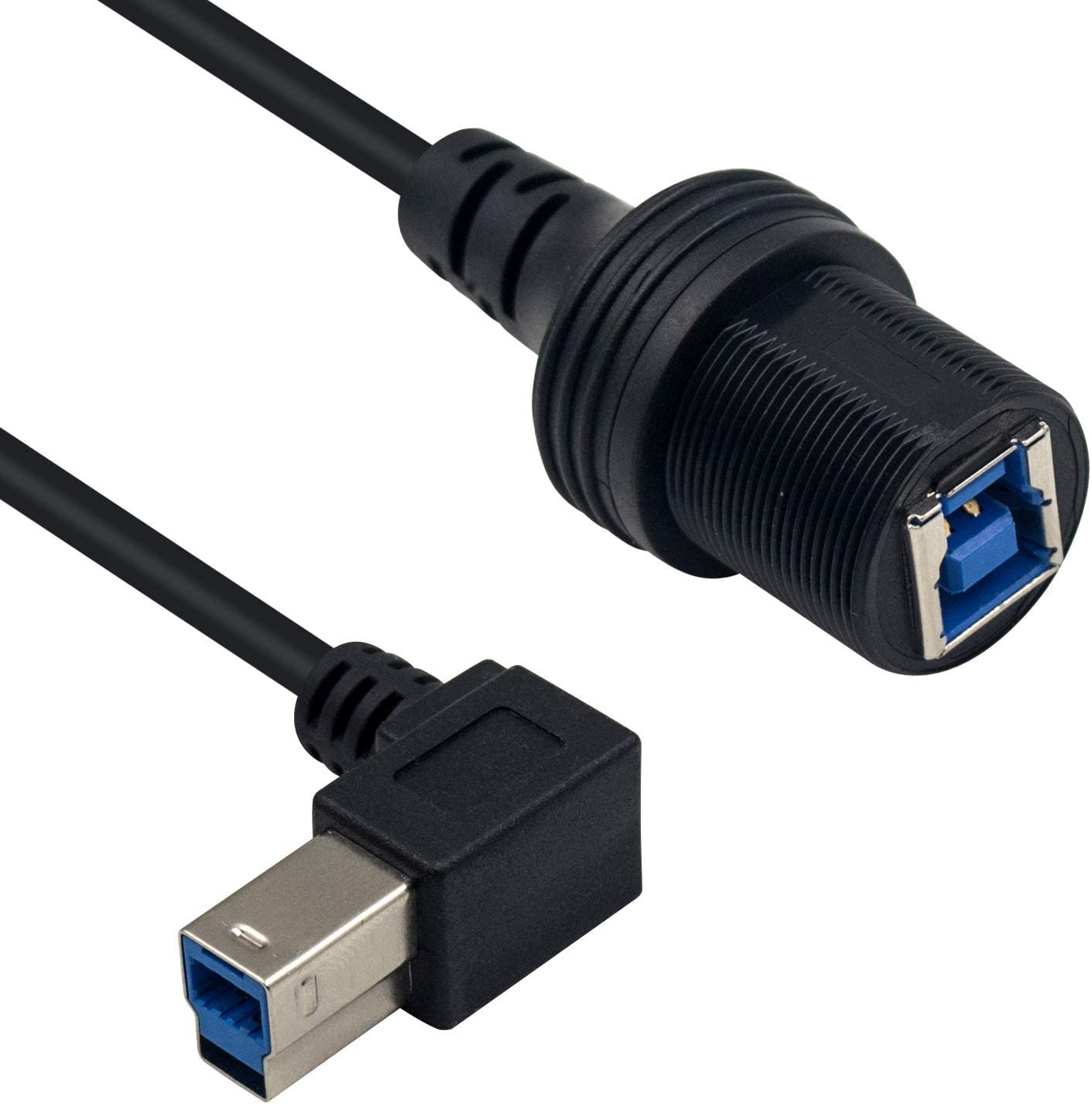 USB 3.0 Type B Male to Type B Female Flush Mount Panel Mount Extension Cable