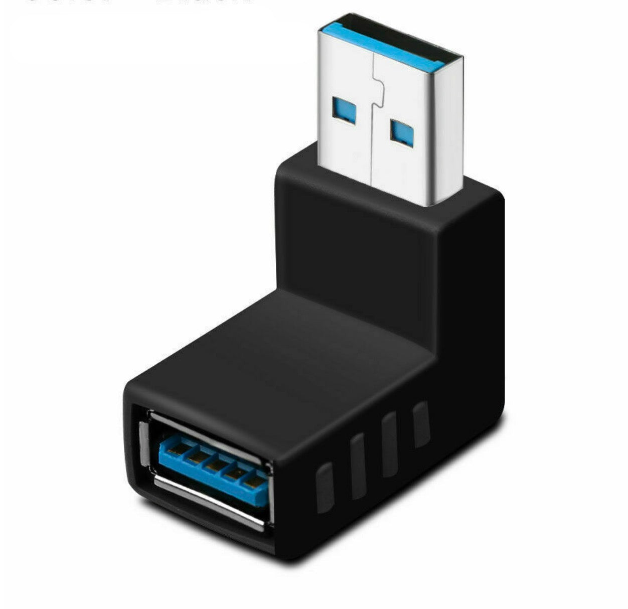 USB 3.0 Type A Angled Male to Female Data Adapter