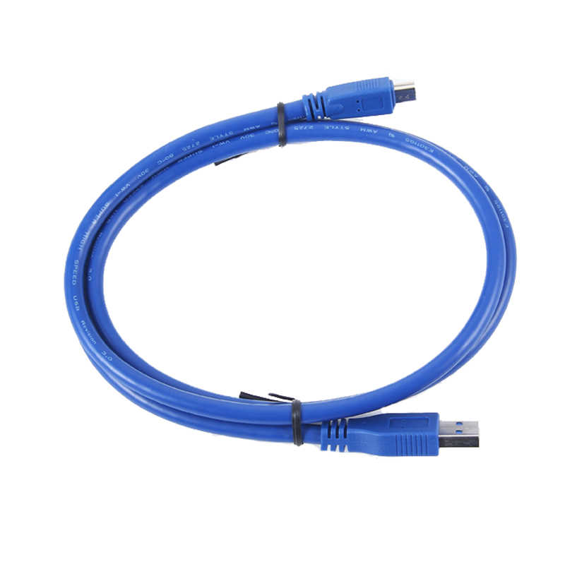 Full-length USB 3.0 Type-A to Mini USB 3.0 10 Pin B cable for charging and high-speed data transfer