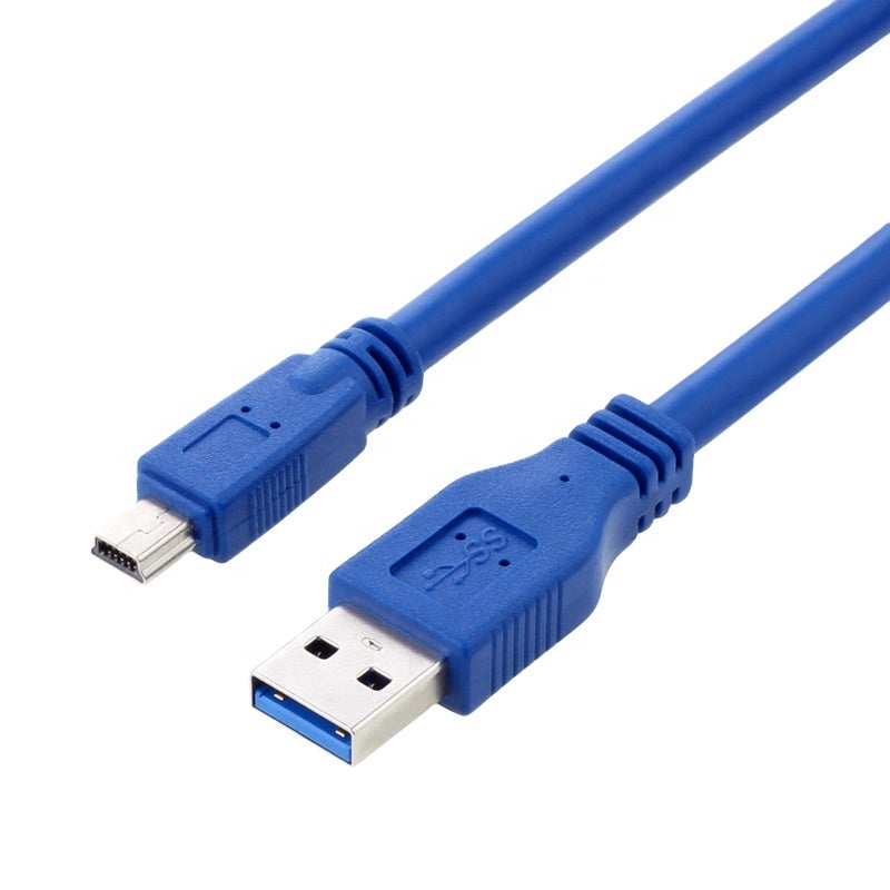 USB 3.0 Type-A male to Mini USB 3.0 10 Pin B male data charging cable for external storage devices