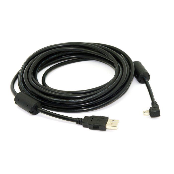 USB Type-A to Mini USB 5 Pin B cable designed for charging and data transfer