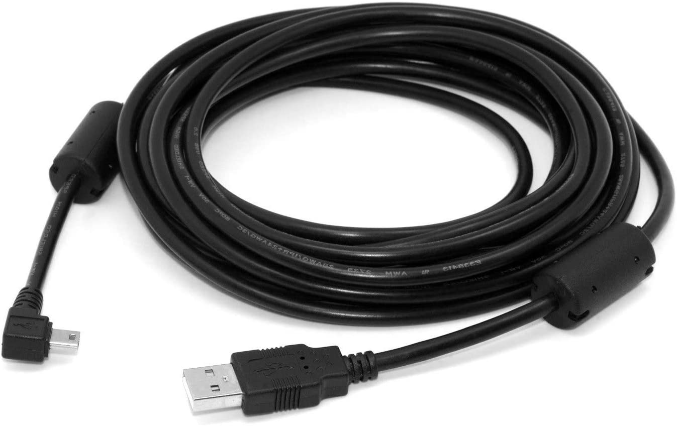 USB 2.0 Type-A to Mini USB 5 Pin cable compatible with digital cameras dash cams GPS units and portable devices
