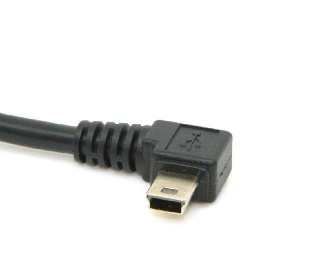 USB 2.0 Type-A to Mini USB 5 Pin B cable compatible with cameras dash cams GPS units and MP3 players