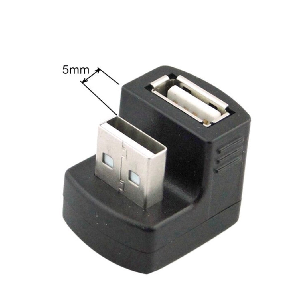 USB 2.0 Type A Male to Female Extension Connector Adapter