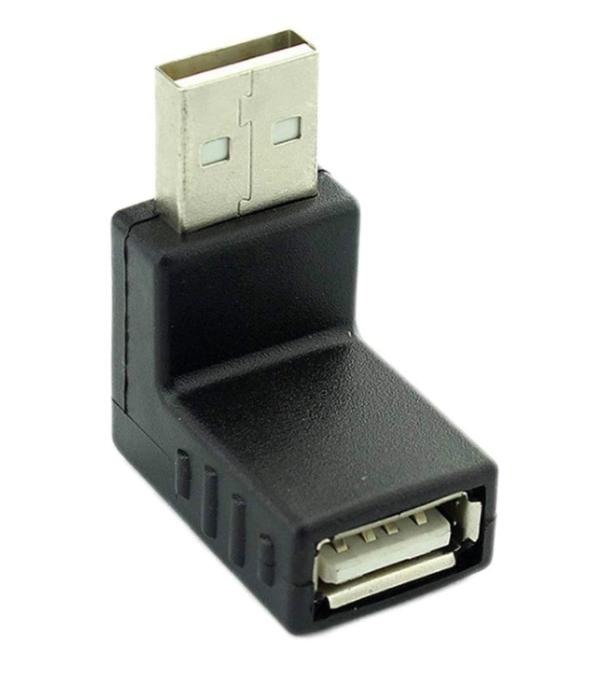 USB 2.0 A Male to Female 90° Angled Extension Adapter