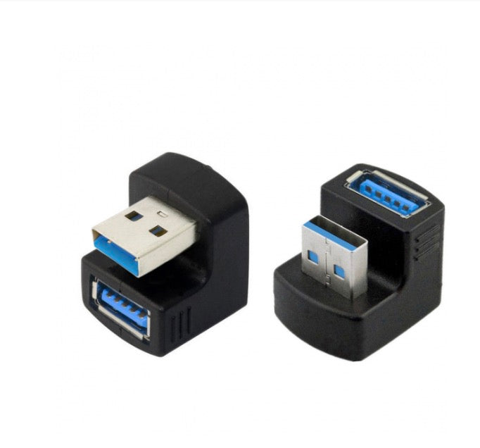 USB 3.0 A Male to Female Angled Extension Adapter