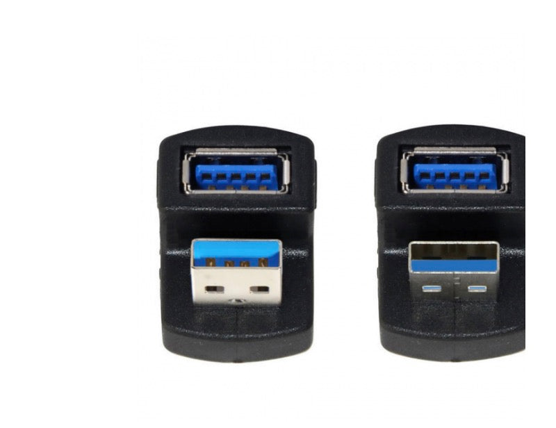 USB 3.0 A Male to Female Angled Extension Adapter