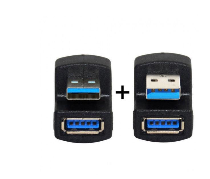 USB 3.0 A Male to Female Angled Extension Adapter