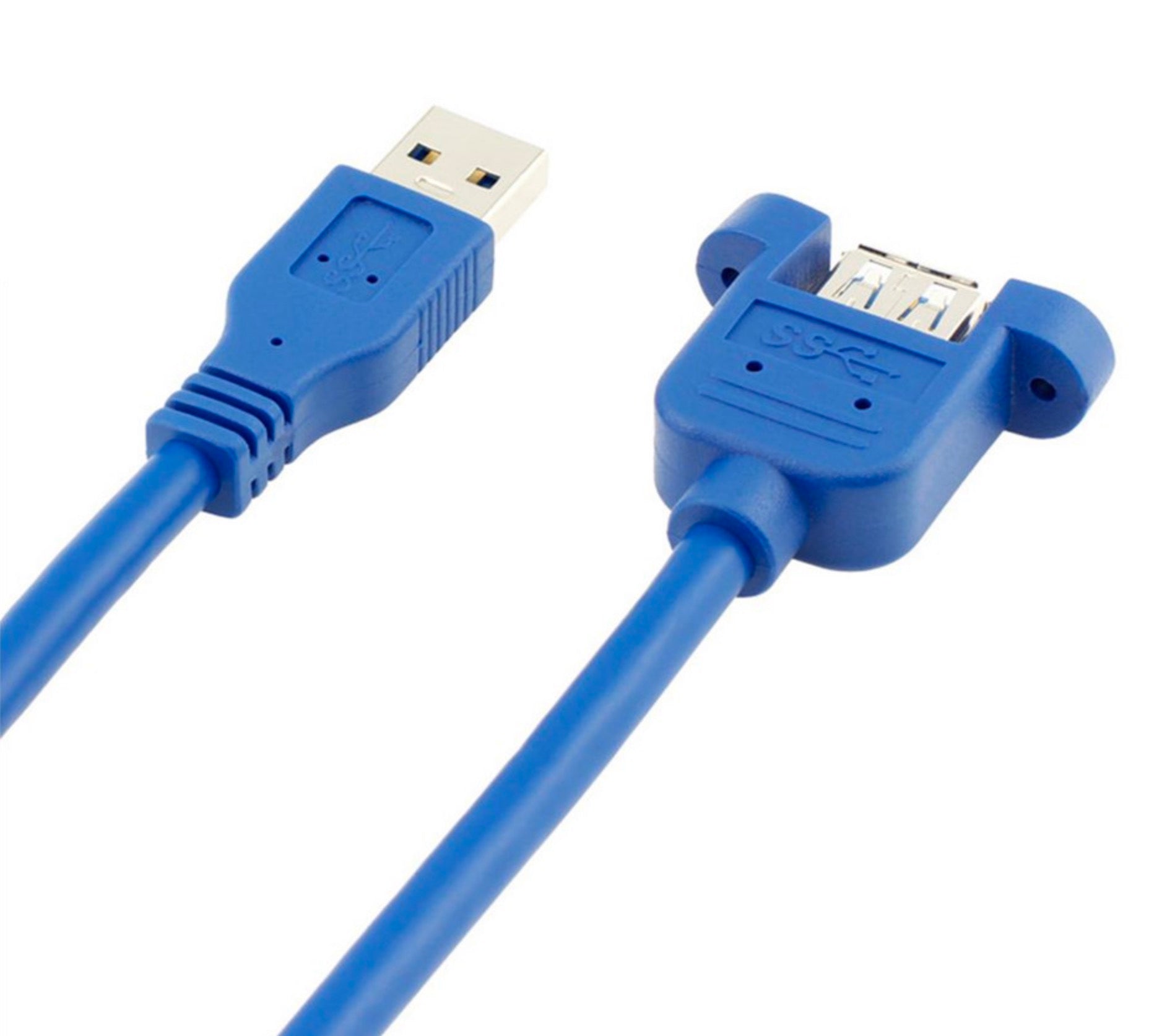 USB 3.0 A Male to Female Panel Mount Cable