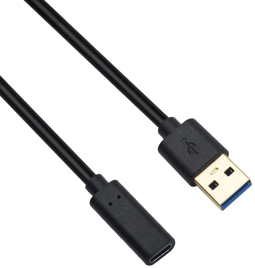 USB-A 3.0 Male to USB-C Female Data Cable