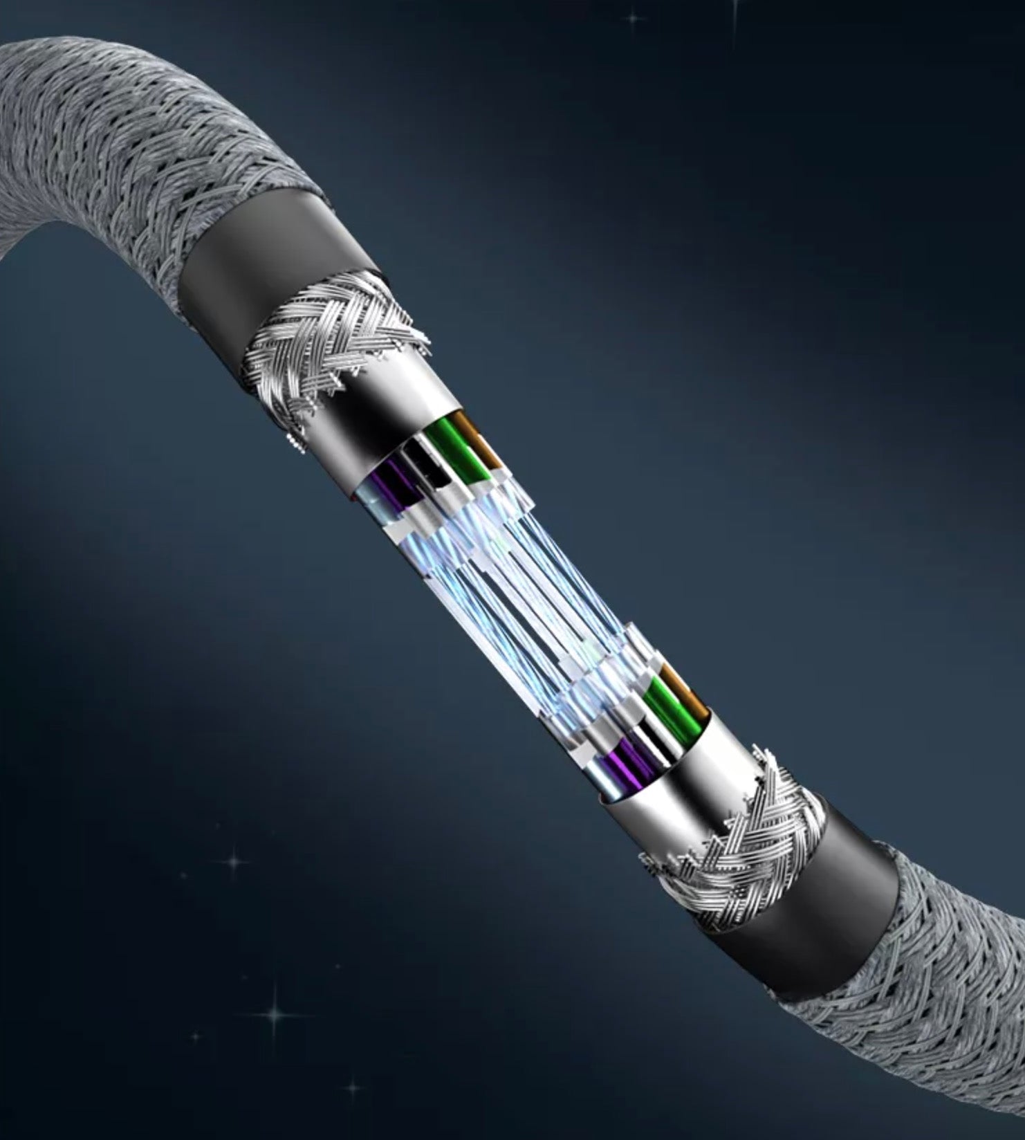 USB4 extension cable used with a desktop workstation and USB-C monitor