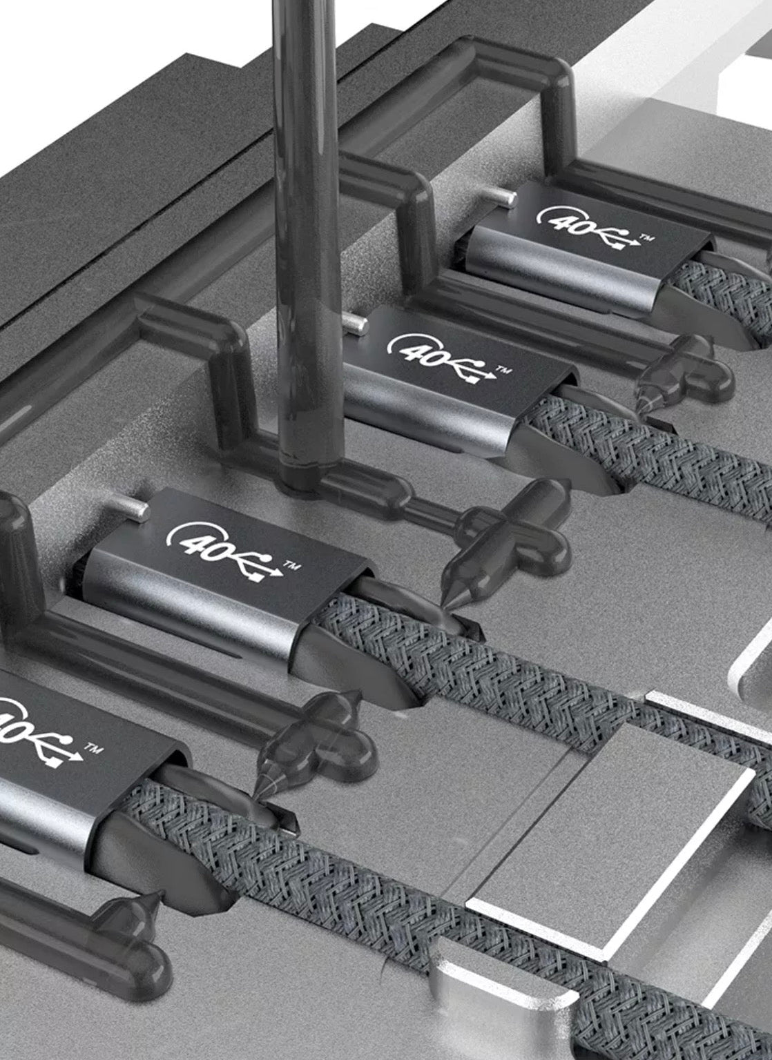 USB4 extension cable designed to reduce wear on USB-C device ports