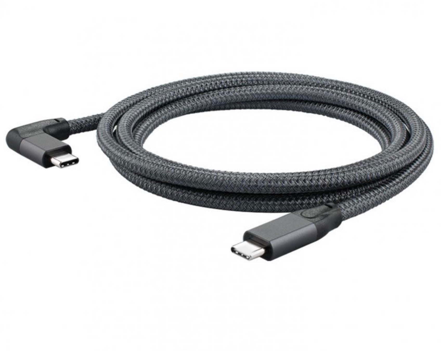 USB-C to Angled USB-C 100W PD Charging 4K Video Cable with E-Marker Gen 2