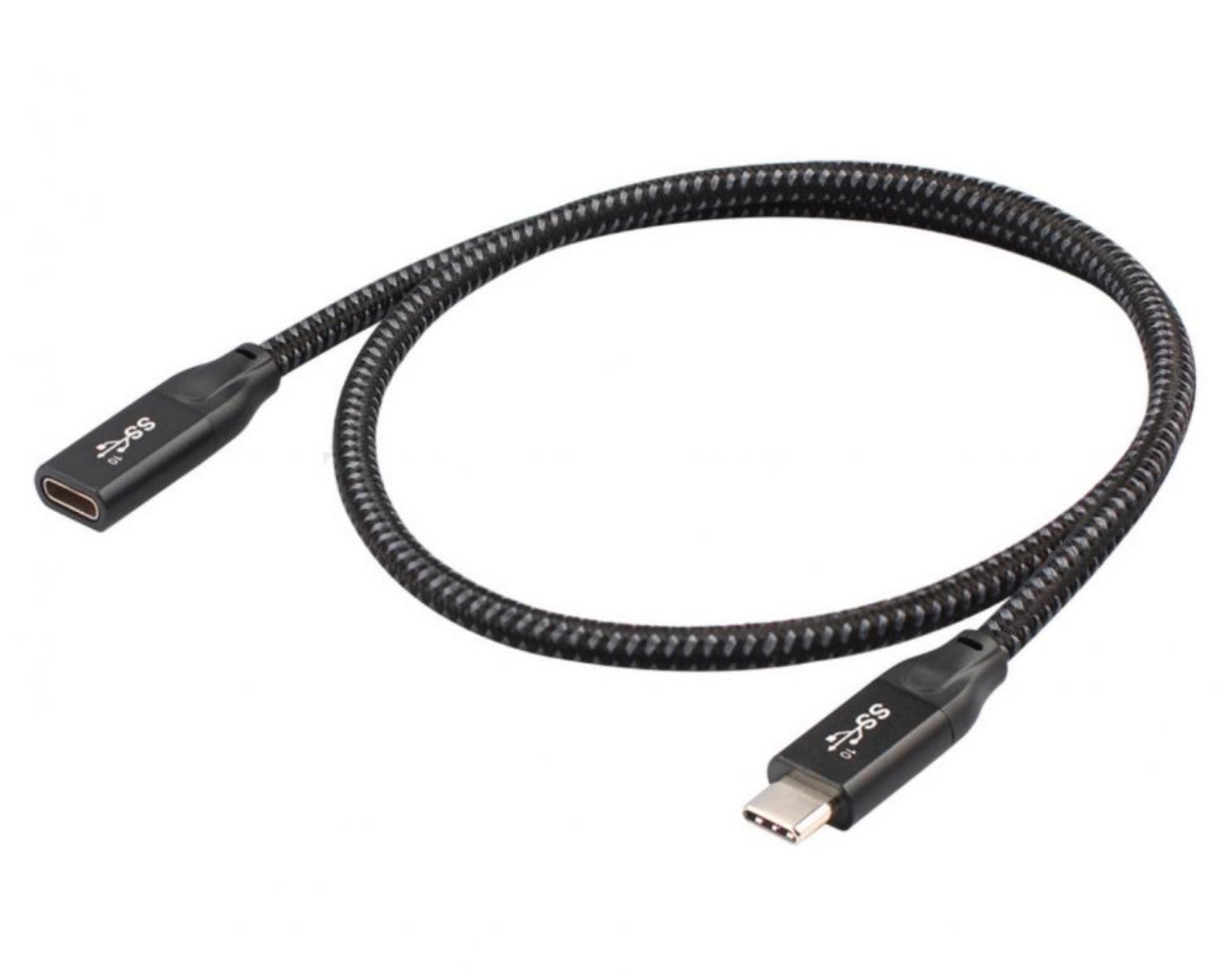 USB-C Male to Female 100W 4K Thunderbolt 3 Cable 10Gbps