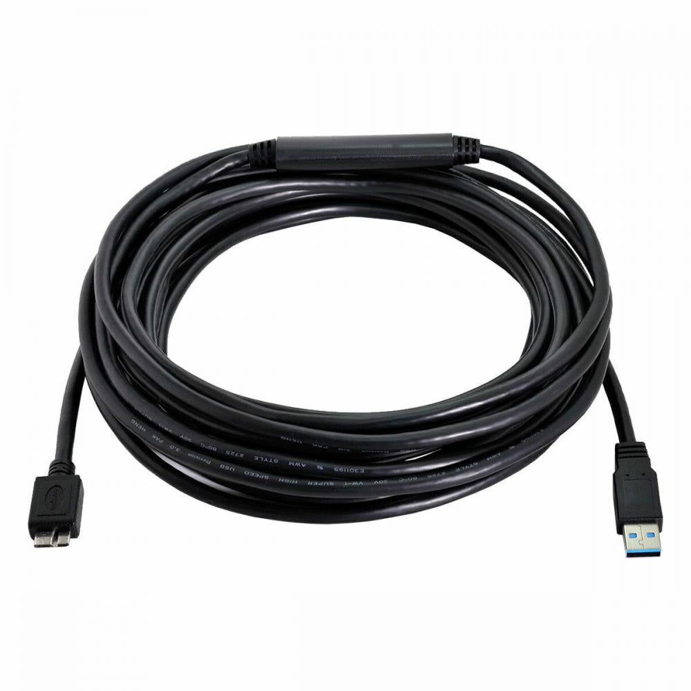 USB-A 3.0 Male to Micro-B Chipset Repeater Data Charging Cable 4.8Gbps 8m